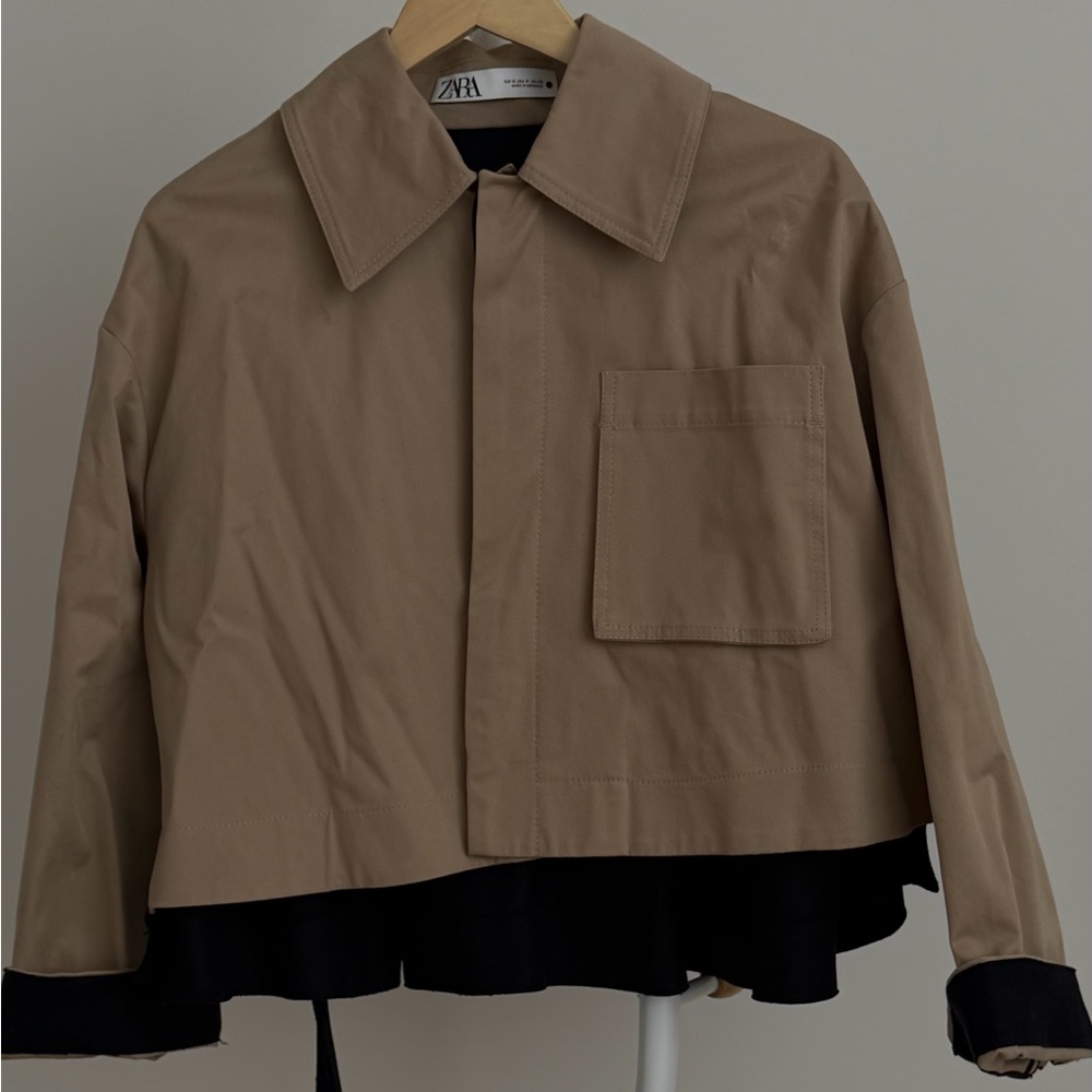 Zara Short Oversize Trench Coat